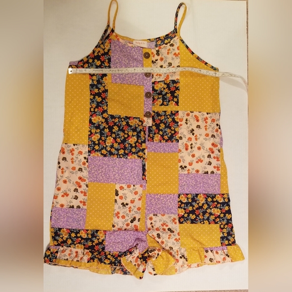 BOHO Cottage Core, Patchwork style Romper (Small) - Picture 4 of 11